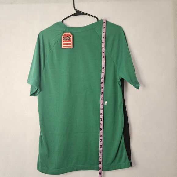 HOLIDAY FAM JAM Sz M #sELFie Tshirt White Elephant Ugly Sweater Green - Picture 3 of 6